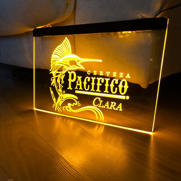 PACIFICO CERVEZA LED NEON LIGHT SIGN 8x12 - Picture 4 of 4